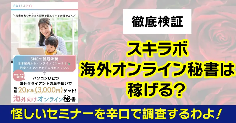 海外オンライン秘書スキラボは詐欺か調査