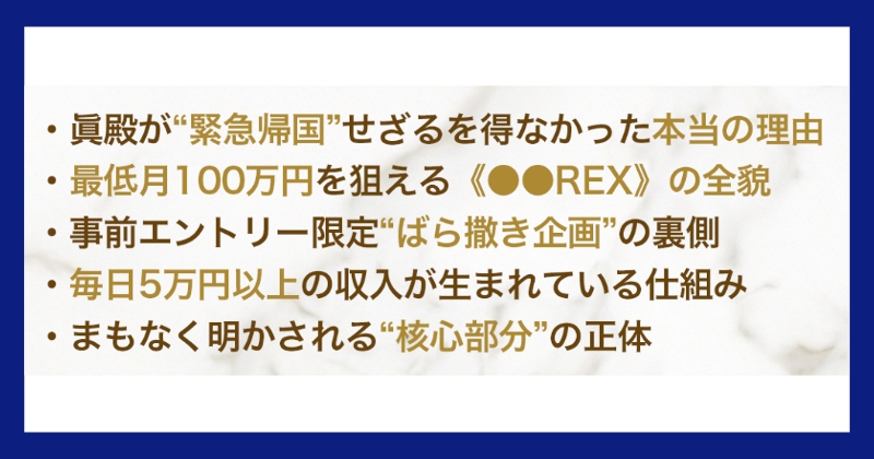 眞殿勝年のPROJECT REXは投資詐欺？口コミや評判がヤバい？コンテンツ内容