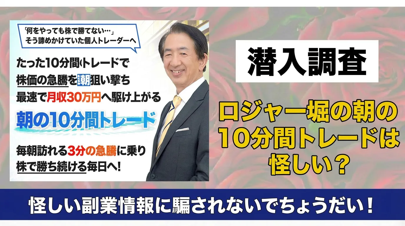 ロジャー堀の朝の10分間トレードクラブの広告内画像
